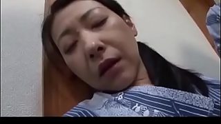 sleping japanese mom fuck my step son