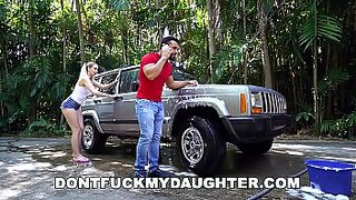 boyfriend fucks teenage daughter and mom