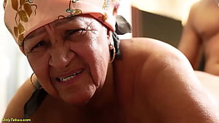 old grandma eating young man cum